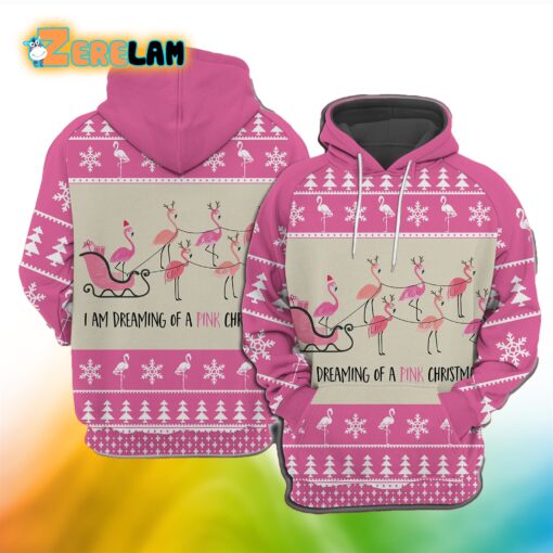 Pink Flamingo Christmas Sweater