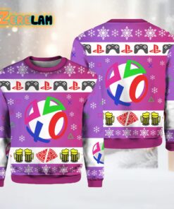 Playstation Neon Ugly Christmas Sweater