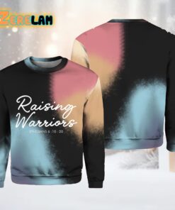 Raising Warriors Print Casual Sweatshirt