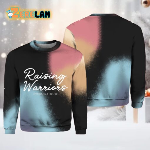 Raising Warriors Print Casual Sweatshirt