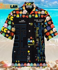 Retro Game Pacman Hawaiian Shirt