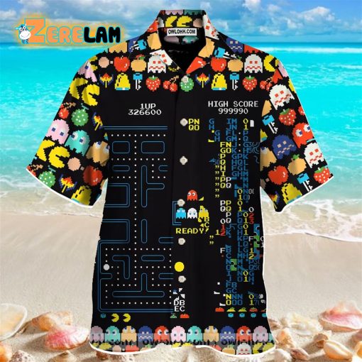 Retro Game Pacman Hawaiian Shirt