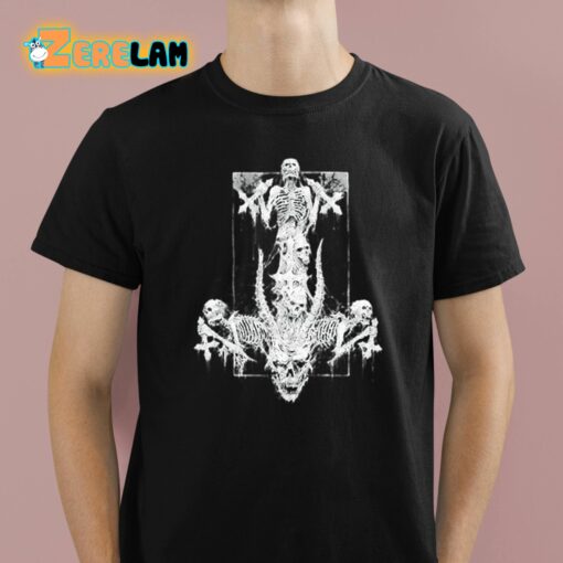 Riddickart Black Unholy Skeleton Shirt