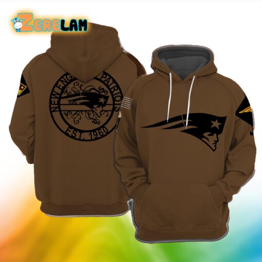 Salute To Service Veterans Day Brown Hoodie