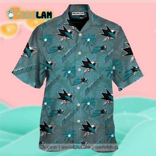 San Jose Sharks Hockey Team Hawaiian Shirt