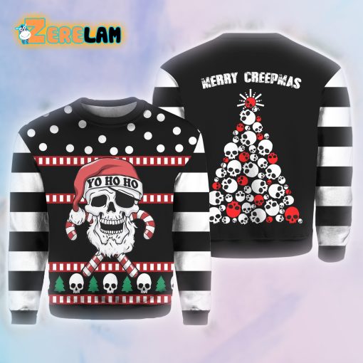 Skull Creepmas Ugly Christmas Sweater