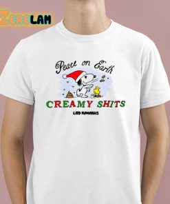 Snoopy Peace On Earth Creamy Shits Shirt 1 1