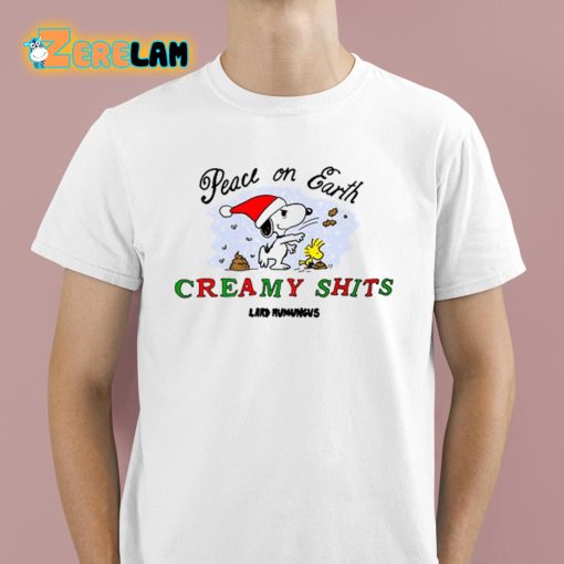 Snoopy Peace On Earth Creamy Shits Shirt