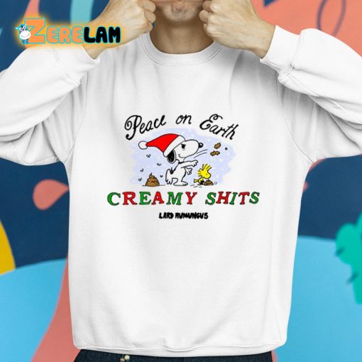 Snoopy Peace On Earth Creamy Shits Shirt