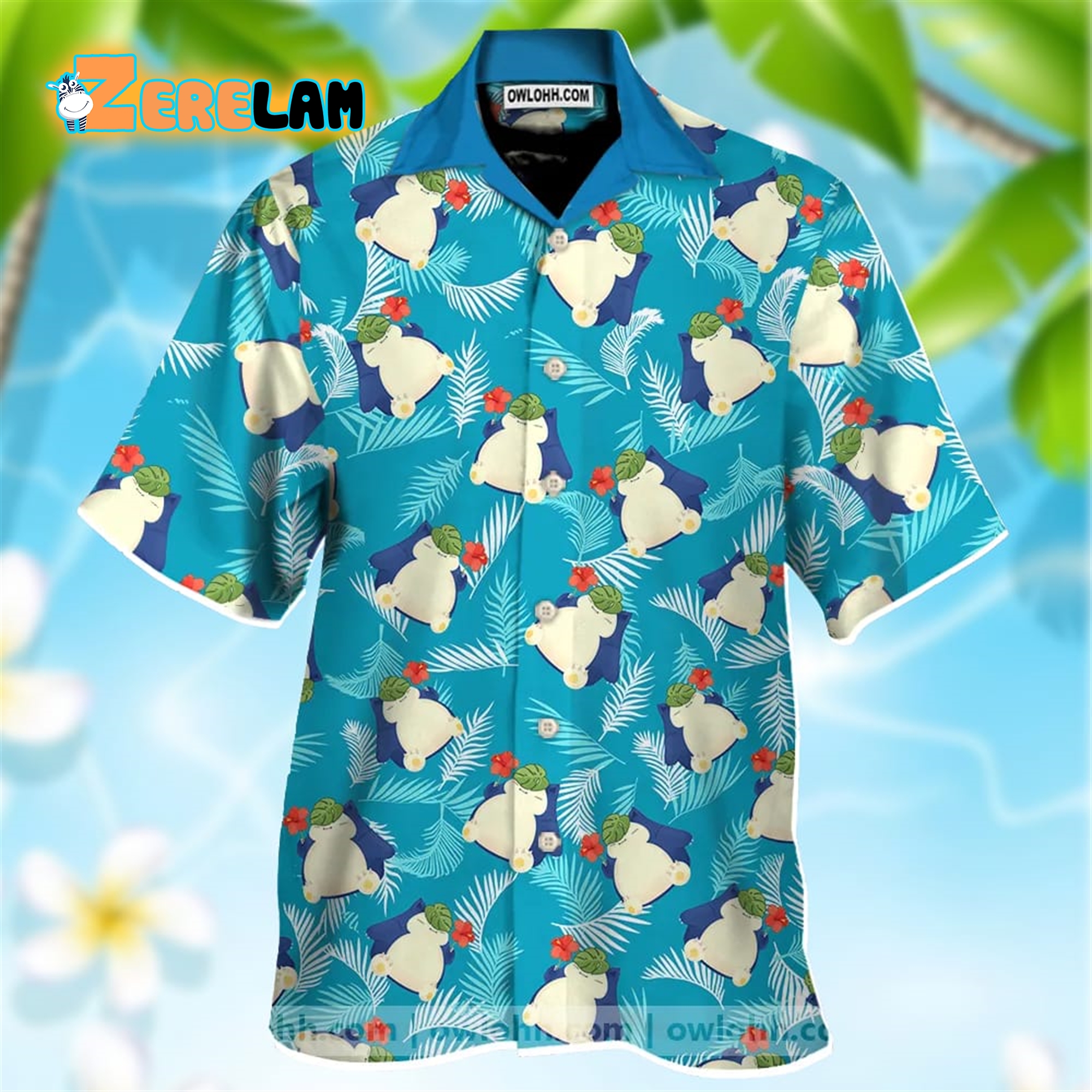 Snorlax Pokemon Hawaiian Shirt - Zerelam