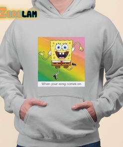 SpongeBob SquarePants When Your Song Comes On Shirt grey 3 1