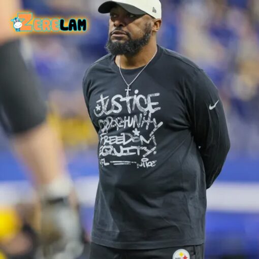 Steelers Coach Mike Tomlin Justice Opportunity Equity Freedom Sweater, Hoodie