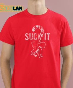 Suck It Funny Christmas Candy Cane Shirt 2 1