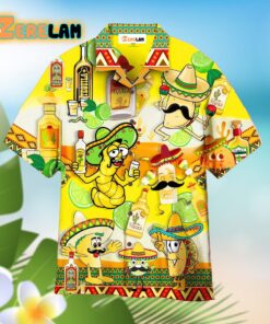 Tacos Tequila Yellow Aloha Hawaiian Shirt