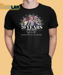 Taylor Swift Thank You For The Memories 20 Year 2004 2024 Shirt 1 1