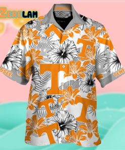 Tennessee Volunteers Hawaiian Shirt Summer Button Up Shirt For Men Beach Wear Short Hawaiian Shirt