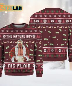 The Nature Wrestler Boy Ric Flair Christmas Sweater