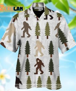 This Forest Is Home Of Bigfoot White Nice Design Hawaiian Shirt