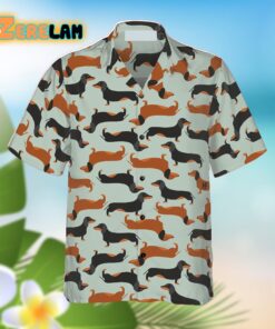 Tiny Dachshund Cute Dog Pattern Hawaiian Shirt