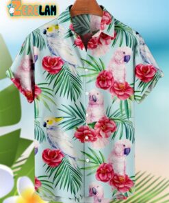 Tropical Jungle Pattern With Parrot Hawaiian Shirt