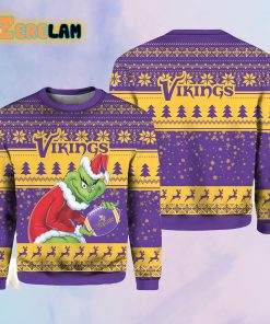 Vikings Grnch Ugly Christmas Sweater
