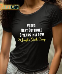 Voted Best Butthole 3 Years In A Row Shirt 4 1