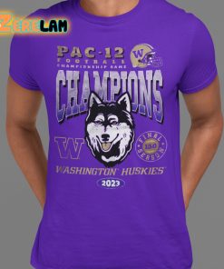 Washington Huskies 2023 Pac 12 Champions Shirt 1