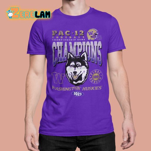 Washington Huskies 2023 Pac-12 Champions Shirt