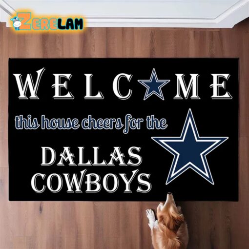 Welcome This House Cheers For The Cowboys Doormat