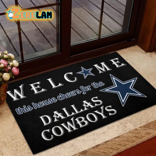 Welcome This House Cheers For The Cowboys Doormat