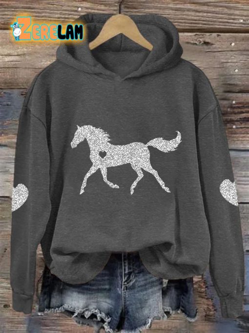 Women’s Horse Lovers Casual Hoodie