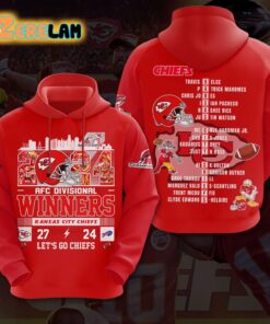 2024 AFC Divisional Winners Lets Go Chiefs Hoodie 1