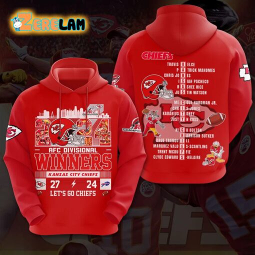 2024 AFC Divisional Winners Let’s Go Chiefs Hoodie