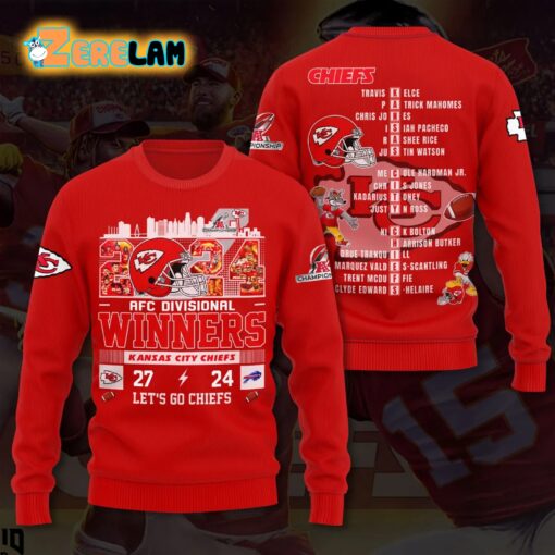 2024 AFC Divisional Winners Let’s Go Chiefs Hoodie