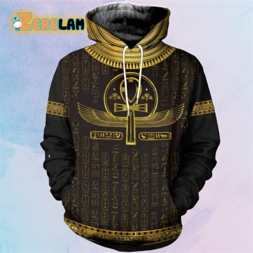 Egyptian Cross Ankh 3D Hoodie