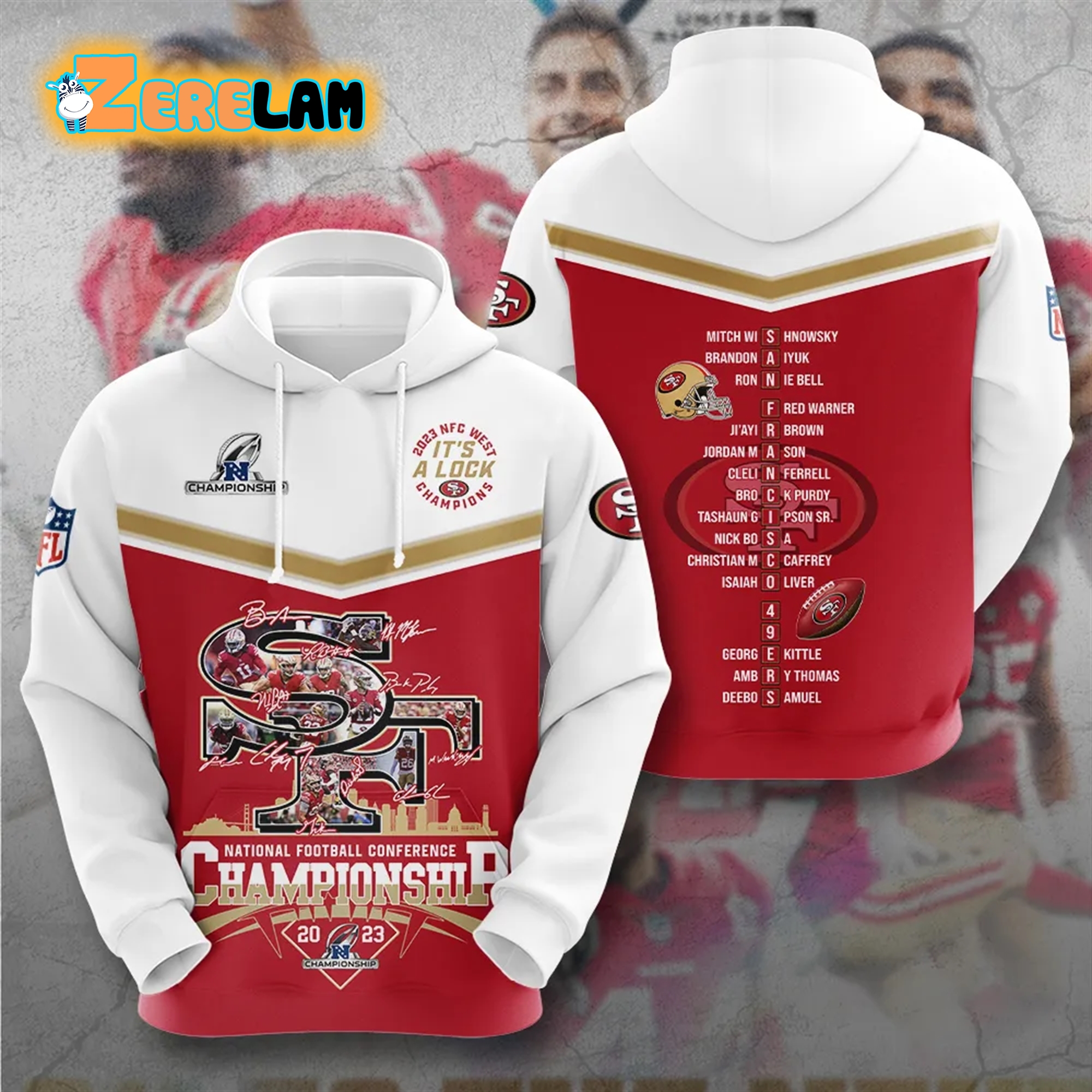 49ers 2023 National Football Conference Championship It's A Lock Shirt ...