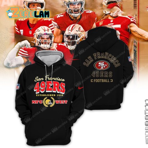 49ers 2024 Established 1946 NFC West Hoodie