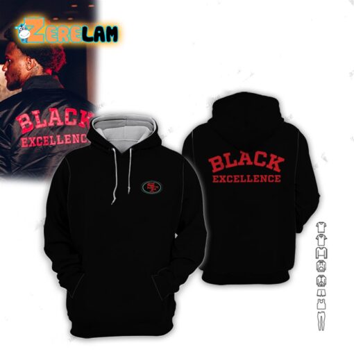 49ers Charvarius Ward Black Excellence Hoodie