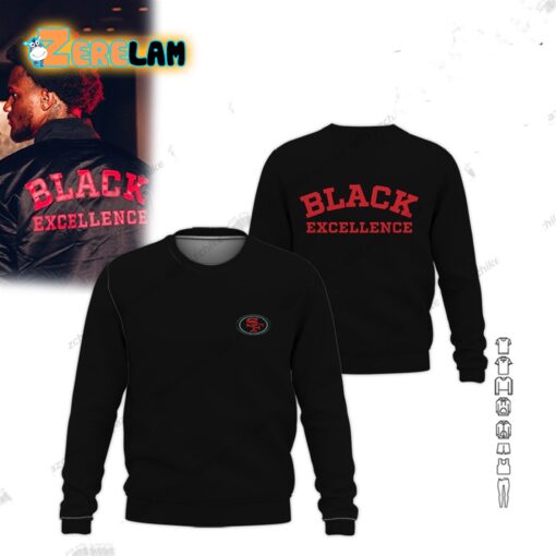 49ers Charvarius Ward Black Excellence Hoodie