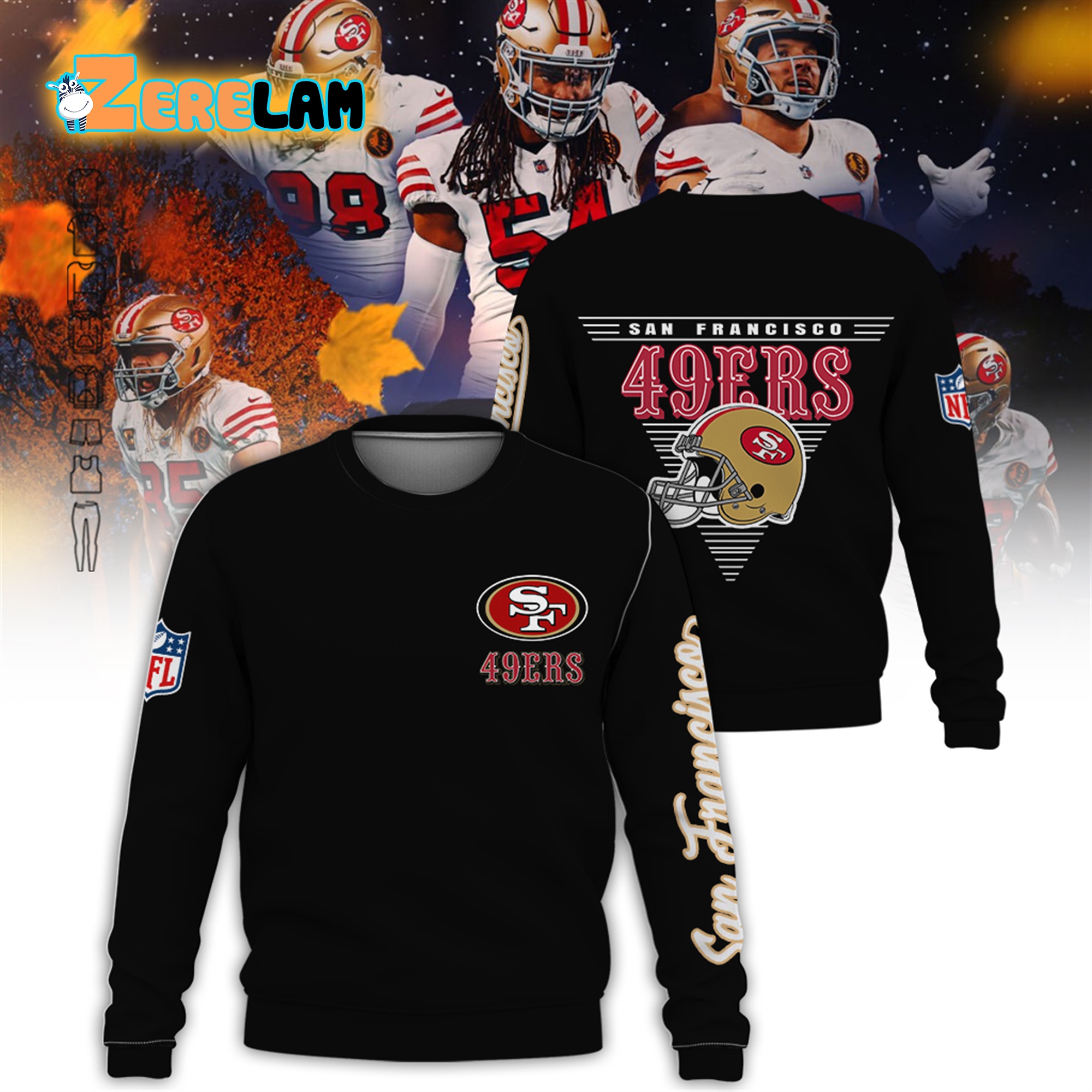 49ers Football Helmet Playoff Division 2024 Hoodie Zerelam   49ers Football Helmet Playoff Divisons 2024 Hoodie 1 