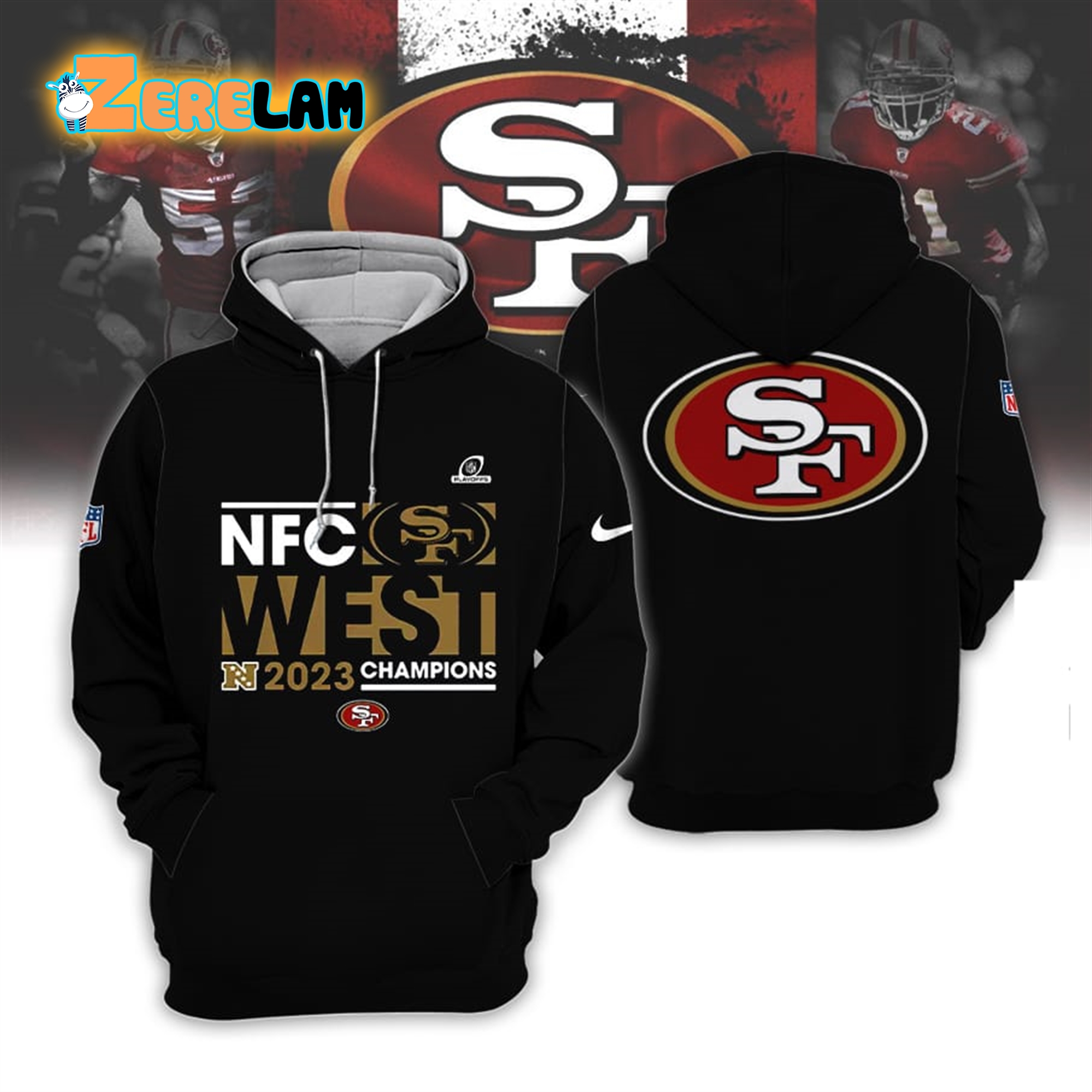 Super Bowl LVIII NFC Champions Are All In 49ers Hoodie - Zerelam