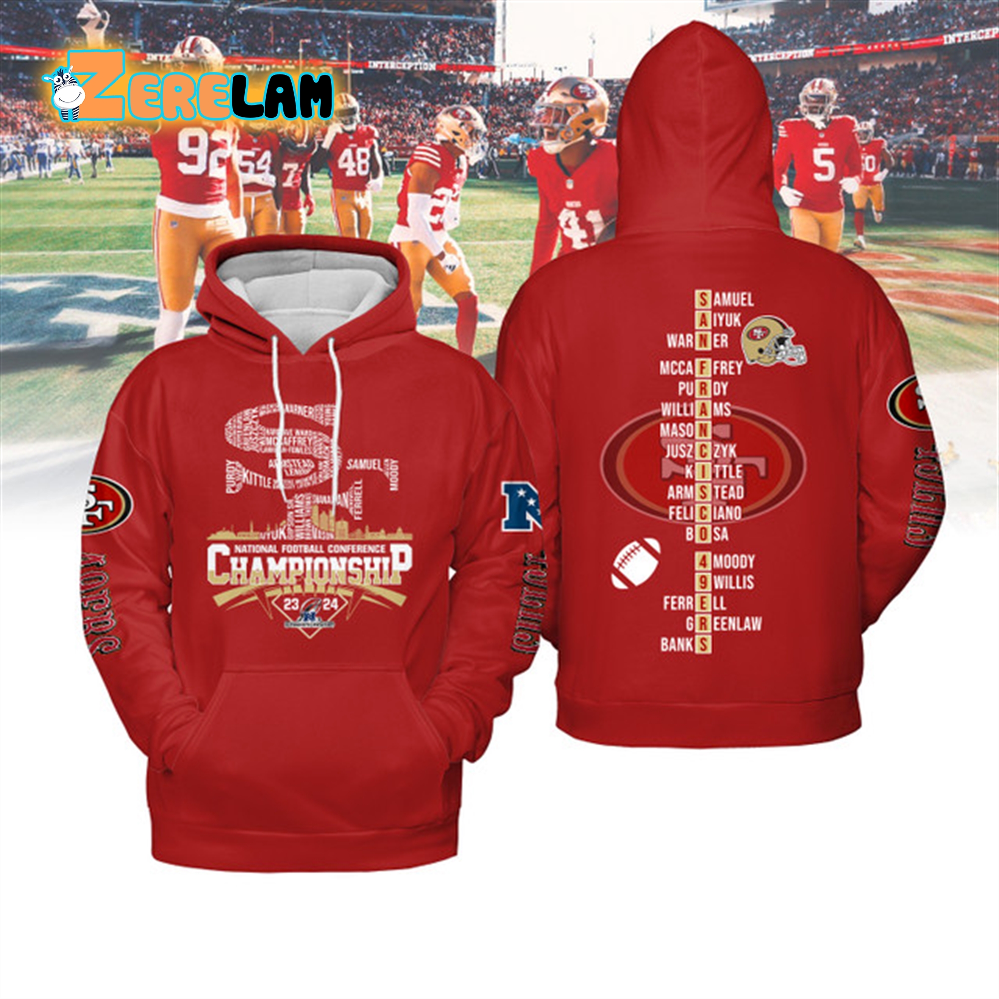 49ers National Football Conference Championship 2024 Shirt - Zerelam