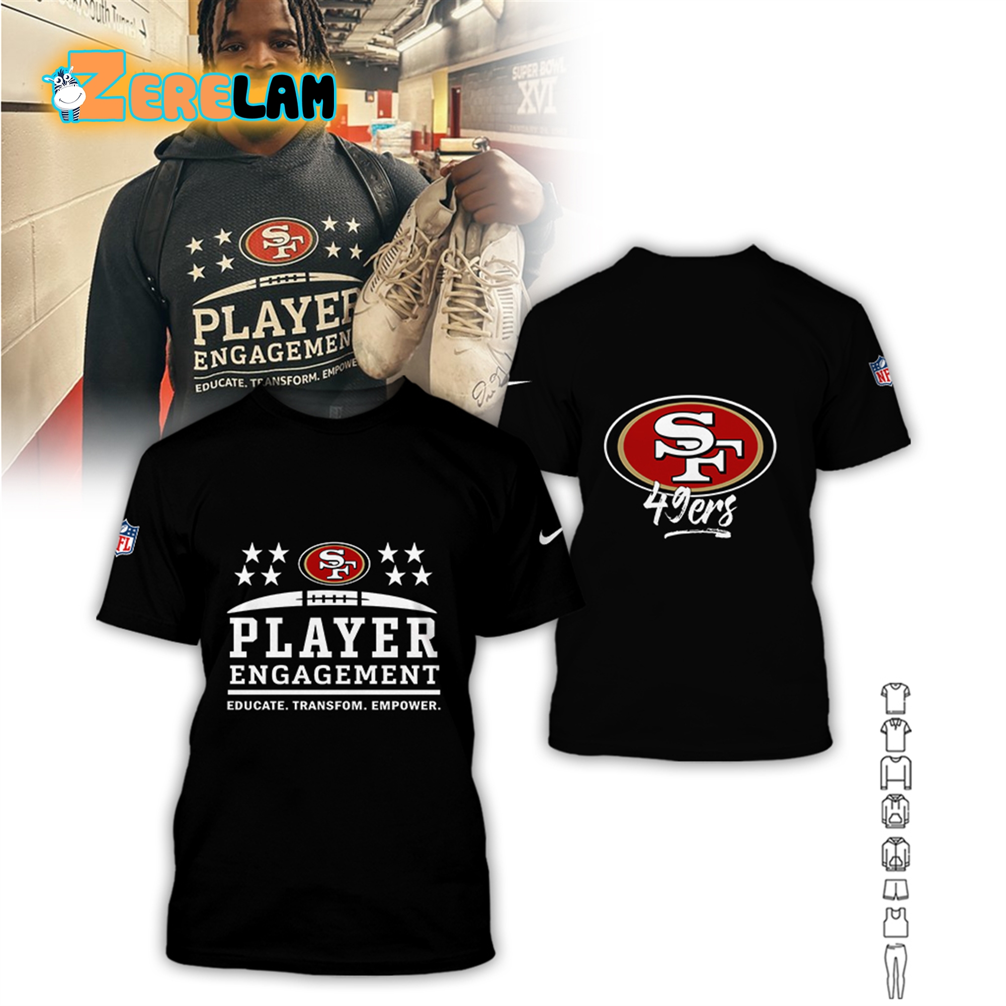 Super Bowl LVIII NFC Champions Are All In 49ers Hoodie - Zerelam