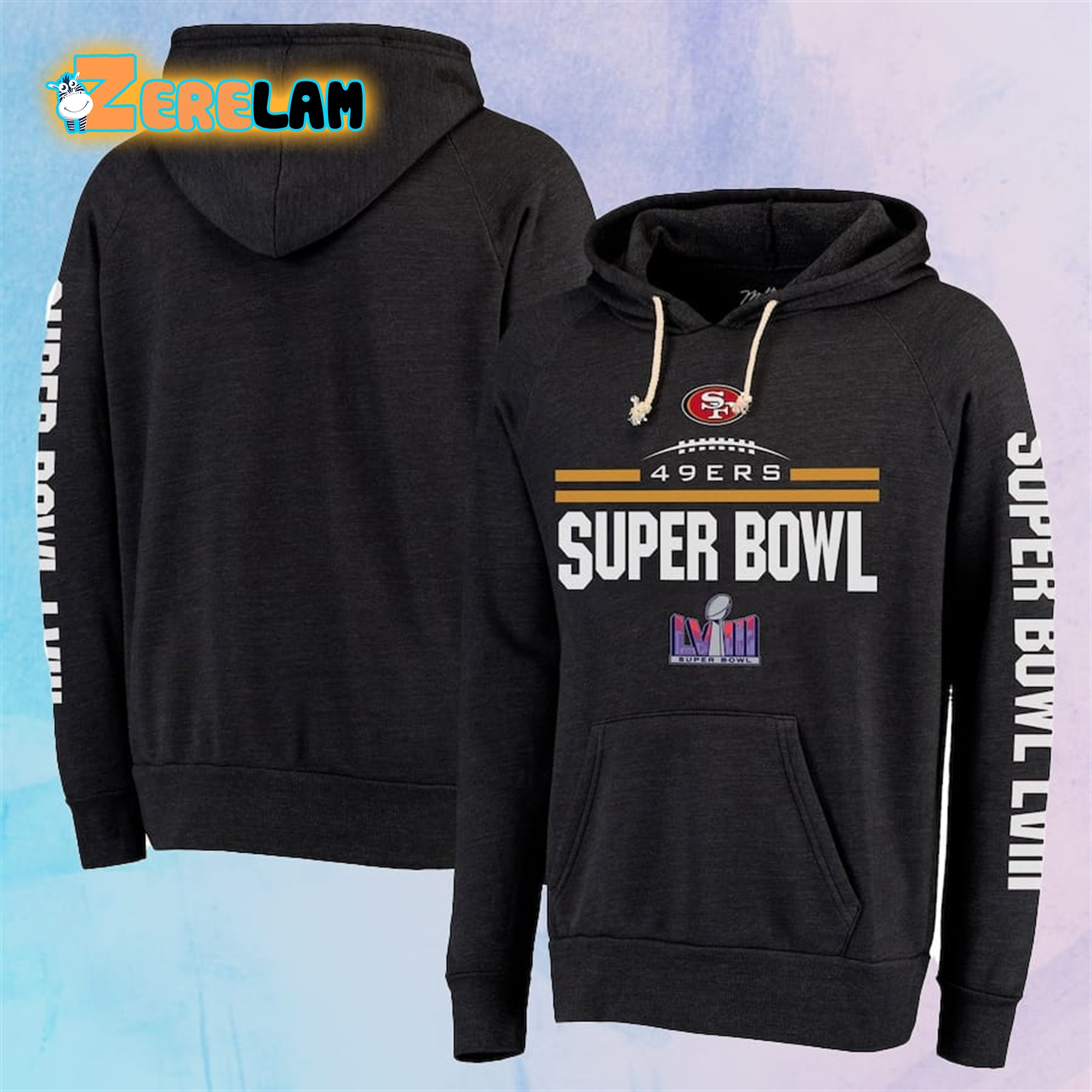 49ers Super Bowl LVIII Hoodie - Zerelam