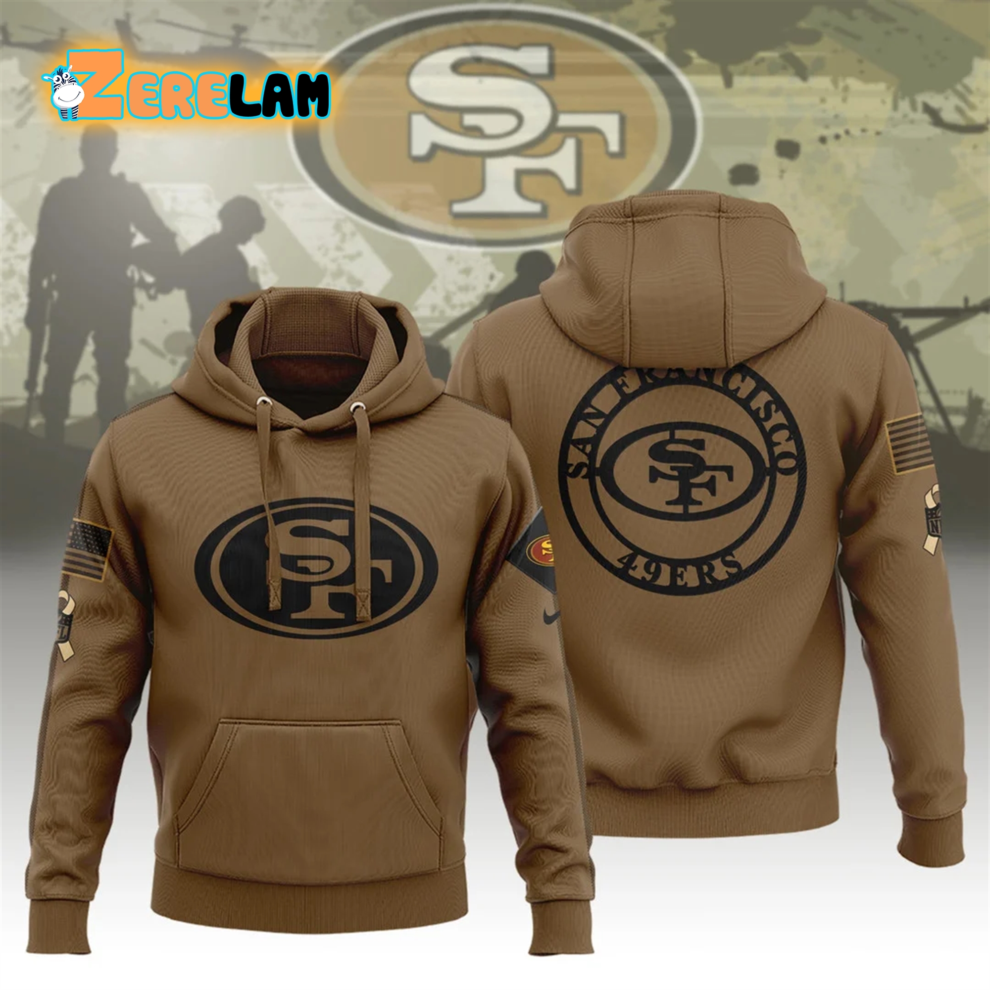 San francisco 49ers 2025 veteran hooded jacket