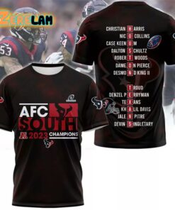 AFC South 2023 Champions Texans Shirt