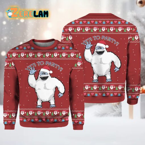 Abominable Snowman Yeti To Party Ugly sweater