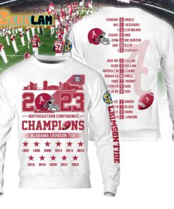 Alabama 2023 Southeastern Conference Champions Sec Football Shirt 1