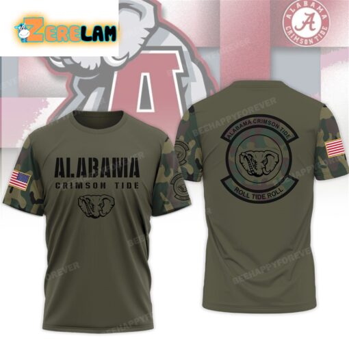 Alabama Roll Tide Roll Veteran Shirt