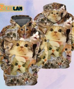 Amazing Cat All Over Printed Hoodie